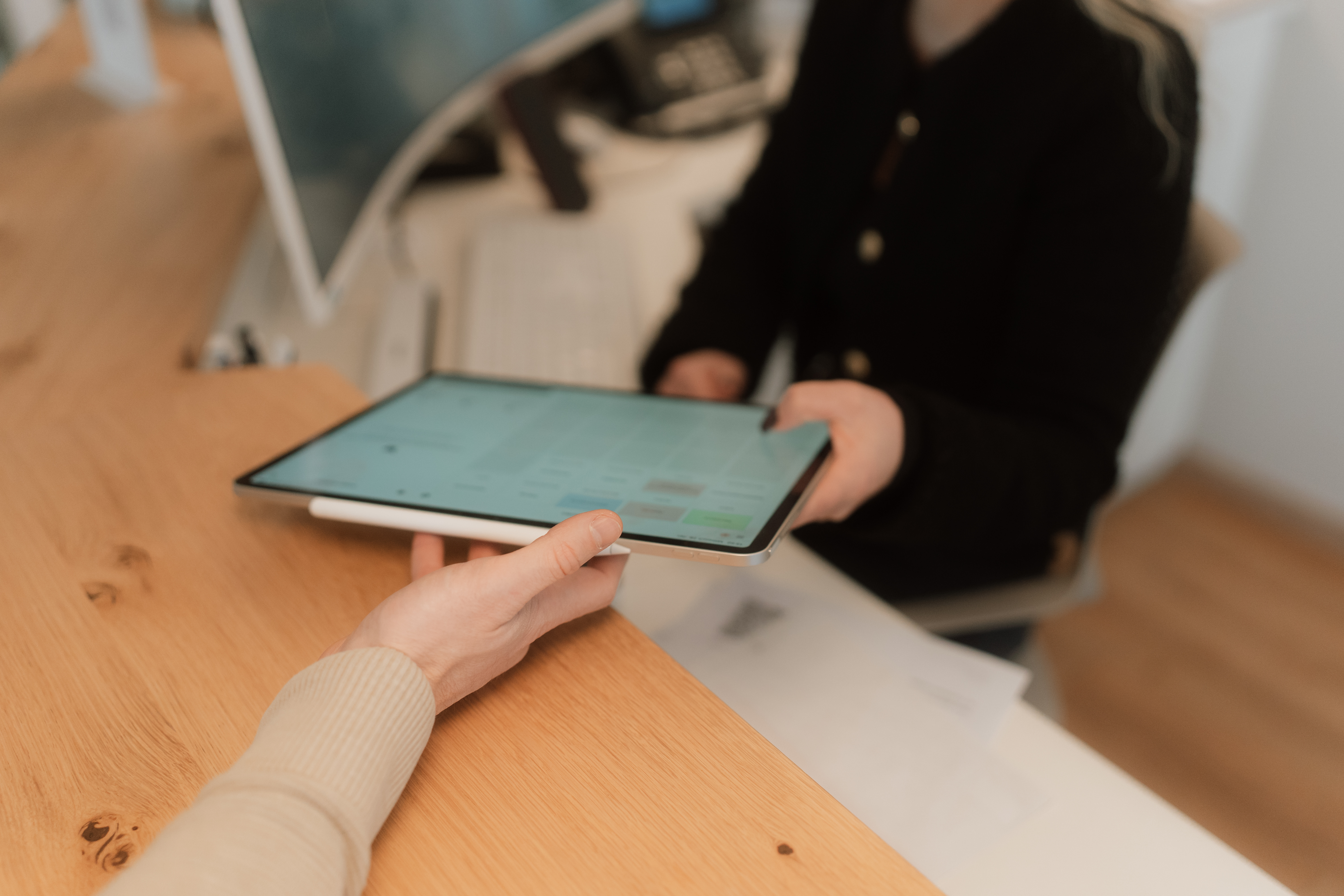 Digitale Aufnahme beim ersten Praxisbesuch